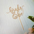 Bride to Be Cake Topper for Bridal Shower/Wedding Shower/Engagement/Bachelorette/Hen Party Decorations, Double-sided Rose Gold Glitter...