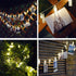 Dopheuor LED Photo Clip Copper String Lights Starry Fairy Warm Yellow Lights Battery Powered for Hang Pictures Cards Bedroom Wall Decorations Chri...