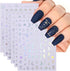 JMEOWIO 10 Sheets Star Moon Nail Art Stickers Decals Self-Adhesive Pegatinas Uñas Aurora Line Nail Supplies Nail Art Design Decoration Accessories...