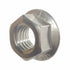 Serrated Flange Nuts - 1/2"-20 (10-Pack) Fine, Plain Finish, Stainless Steel 18-8 Hex Lock Hardware Nuts for Industrial & Home Use...