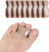 8 Pieces Toe Splint Wraps Non Slip Hammer Toe Straightener for Broken Toe, Crooked, Overlapped, and Hammer Toes-Women and Men...