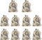 OLIREXD 10PCS Drawstring Gift Bag, Eiffel Tower Pattern Cotton Linen Home Travel Storage Packing Bags Reusable Gift Bags for Storage Teas Spices J...