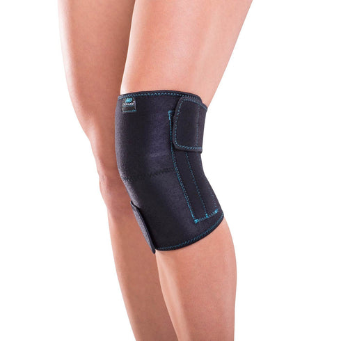 DonJoy Advantage DA161KW01-BLK Knee Wrap with Stays for Medial, Lateral Support, Sprains, Strains, Swelling, Stiffness, Arthritis, Adjustable Neop...