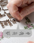 YUYUZSEN 59 Pcs Water Soluble Hand Sewing Stabilizers?Embroidery Stick and Stitch Embroidery Paper Wash Away?for Embroidery Stabilizers Flower Pat...
