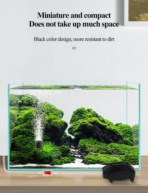 UPETTOOLS Aquarium Air Pump for Fish Tank, Ultra Quiet Fish Tank Air Pump Fish Oxygen Pump Aquarium Bubbler Kit with Air Tubing, Bubble Stone and ...