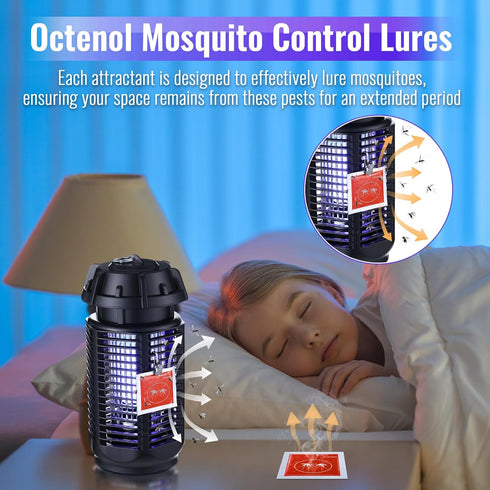 3 Pcs Mosquito Attractants for All Bug Zapper Bait Refill, Safe Mosquito Lures Fly Bait, Clip on Mosquito Trap Attractant Bait Hang Bug Zapper Ref...