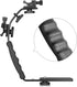 ChromLives Camera L Bracket Mount Video Grip L-Bracket with Dual Flash Cold Shoe Mount 1/4'' Tripod Screw, Heavy Duty Padded Hand Grip for DSLR Ca...