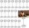 Table Number Card Holders Place Card Holder, 25 Pack Picture Holders for Tables, Wire Shape Photo Number Stands Menu Paper Card Clips for Wedding ...