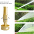 Adjustable Metal Twist Hose Nozzle Sprayer, 4" Heavy-Duty Brass Hose Nozzle Garden Sprayer with 10 Rubber Washers, for Gardening Watering Patio La...