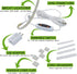 Madam Sew Sewing Machine Light Strip | 12" USB LED Light Strip, Clean White Lights for Brother, Janome, Babylock, Pfaff | Dimmable, 98" Power Cord...