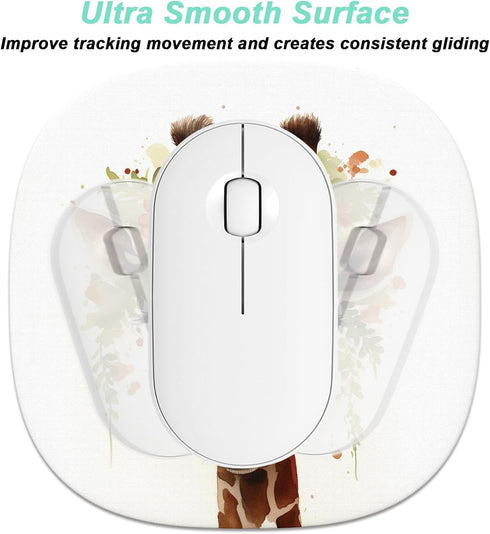 Rimilak Small Mouse Pad 6.6 Inch, Takes up Wrist and Mouse Space, Waterproof Compact Mini Mouse Mat for Laptop Computer Wireless Mouse Keyboard Ho...