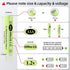 AAA 1.2v Ni-MH Rechargeable Batteries, Triple A 600mAh 1.2V Low Self-Discharge Solar Battery for Outdoor Solar Lights, Solar String Light (AAA 600...
