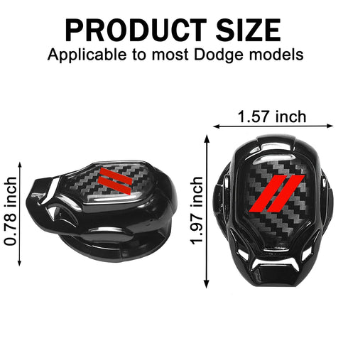 Push Start Button Cover fit for Dodge Challenger Charger Durango Journey Aluminum Alloy Engine Start Stop Button Cover Protector for Dodge Interio...