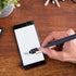 8 Pcs Blue Ink Ballpoint Pen with Stylus Tip 2 in 1 Stylus Ballpoint Pen Metal Pens Stylus Pen for Touch Screens School Office Coworkers (Blue Ros...