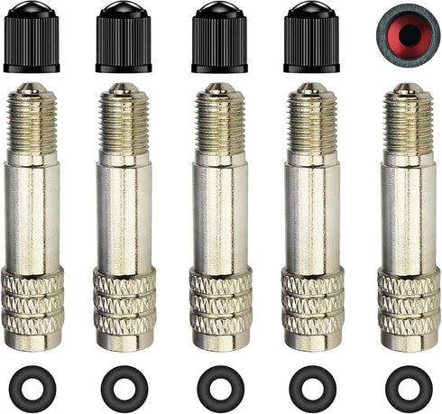 39mm Double Seal Valve Stem Caps,Valve Stem Extenders High Pressure Inflate/Flow Through Valve Stem Caps Tire Caps for High Pressure Cars, Trucks,...
