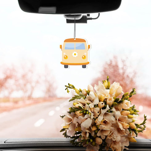 12 Pcs Car Air Fresheners Cute Car Interior Accessories Boho Scented Hanging Air Fresheners Kawaii Essential Oil Automotive Fresheners for Women M...