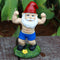 Funny Workout Garden Gnomes Statues 6.2 Inches Outdoor Muscular Fitness Naughty Gnomes Decorations for Yard, Lawn, Patio, Indoor Gnome Figurine fo...
