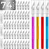 JTIEO 74 Pack Hobby Knife Exacto Knife with 4 Upgrade Sharp Hobby Knives and 70 Spare Craft Knife Blades for Art, Scrapbooking,Stencil...