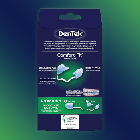 DenTek Comfort-Fit Dental Guard For Nighttime Teeth Grinding, Comfort-Fit Guard, 2 count(Pack of 1)...