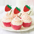 36 Pack Red Strawberry Cupcake Toppers Strawberry Theme Party Cupcake Picks for Birthday Wedding Party Baby Shower Summer Garden Party Decoration ...