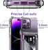 for iPhone 14 Pro Max Case Wallet Clear Protective Phone Case with Credit Card Holder Heavy Duty Protection Shockproof Anti-Scratch Anti-Yellow Co...