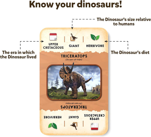 Skillmatics Card Game - Dino Trio, A Smart Swapping Dinosaur Themed Strategy Game for Kids, Teens & Adults...