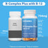 Vitamin B Complex with Vitamin C - B Complex Vitamins for Men and Women, 11-in-1 B-Complex for Brain & Energy Support, Immune & Nervous System Sup...