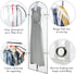 HANGERWORLD 72inch Long Dress Bag Garment Protector Covers - Pack of 3, Showerproof Clear PEVA Plastic, Mixed Color Trim...