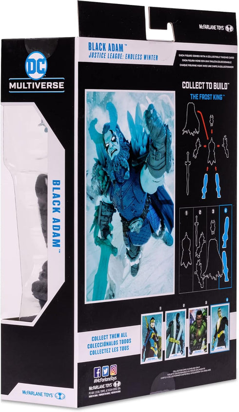 McFarlane Toys DC Multiverse Black Adam Endless Winter 7" Action Figure with Build-A Frost King Piece and Accessories...