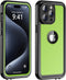 for iPhone 15 Pro Max Case Waterproof 6.1'', Full Protective Dustproof Shockproof Phone Case with Screen Protector for Apple iPhone 15 Pro Max (Gr...