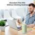 Portable Mini Humidifier, 350ml Quiet Small Cool Mist Humidifiers USB Personal Desktop Humidifier for Bedroom Office Plants Car Baby Nursery with ...