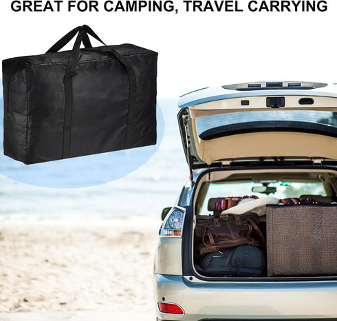 PATIKIL 26" Camp Chair Replacement Bag, Oversize Storage Duffle Bag Waterproof Moving Bag with Zipper Foldable Canvas Tote Bag for Travel Camping,...