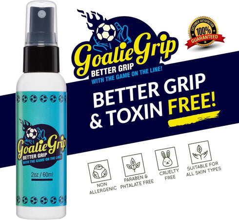 Goalie Grip Spray - Extra Grip for Soccer Goalie Gloves - Grip Spray for Goalkeeper Gloves - Soccer Gloves Grip Reinforcement - Better Grip for So...