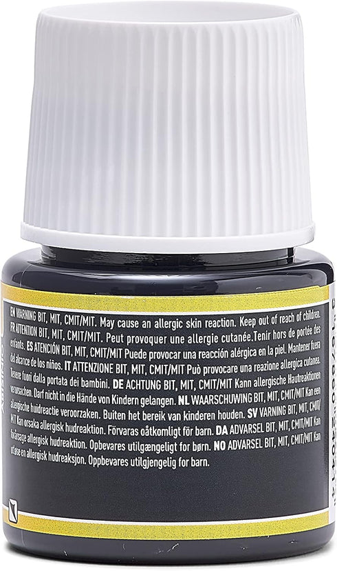 Pebeo Porcelaine 150, Water-Based High-Gloss Color Porcelain Paint, 45 ml Bottle - Abyss Black...
