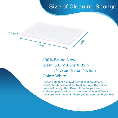 100PCS Eraser Sheets, Magic Cleaning Sponge Disposable, Thin Nano Dish Sponge Cleaner Pads Eraser Wipes for Kitchen Shoe Furniture Bathroom Shower...