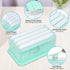 Clothes Cleaning Brush Soap Dispenser Foaming Box Multifunctional Scrubbing Brush Soap Saver Reusable Washing Brush for Laundry Shoes Carpet (Blue...