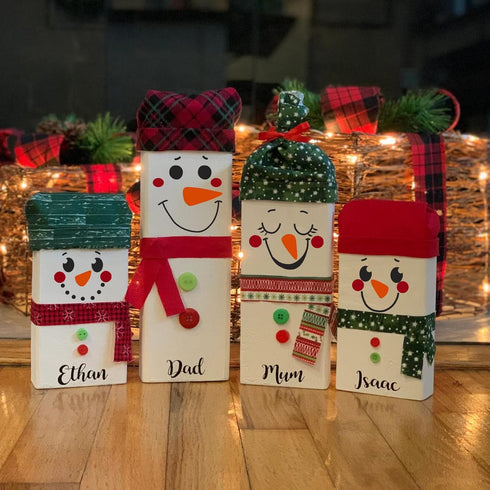 5” Christmas Snowman Face Stencils for Painting on Wood Reusable Christmas Stencil Winter Ornament Drawing Templates for Tiered Tray/Window/Shirts...