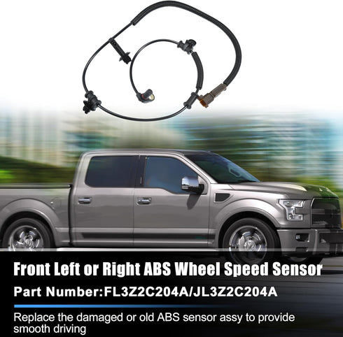 X AUTOHAUX Front Left or Right ABS Wheel Speed Sensor No.FL3Z2C204A/JL3Z2C204A for Ford F-150 2015-2017...