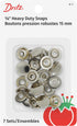 Dritz 5-1 Heavy Duty Snaps, Nickel, Size 24 (5/8-Inch) 7-Sets...