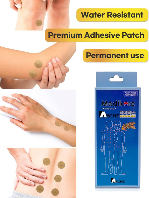 100pcs ACU-Magnetic Patches Healing Tip Magnet Pain Relief Like Acupuncture Pre-attached to Plasters for shoulder wrist neck arm leg back...