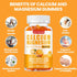 Sugar Free Calcium Magnesium Gummies 600mg Calcium,300mg Magnesium Complex, with Vitamin D3 & K2,Supplements for Energy Support?60 Gummies? (60 Co...