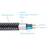 Male to Male Audio Cable 1Ft,3.5mm 4 Pole Nylon Braided Stereo Aux Cable/Auxiliary Cable/Aux Cord for Headphones, PS4,Phone, Tablets, Headset, PC,...