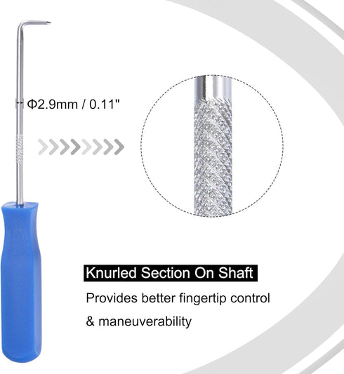 MECCANIXITY O-Ring Pick and Hooks 4in1 Set 140mm Oil Seal Gasket Precision Screwdriver Puller Remover Tool, Blue...