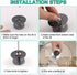 uxcell Universal Lid Knobs Pan Pots Cover Grip Lids Replacement Heat Resistant Plastic Knob Handle for Kitchen Cookware Replacement...