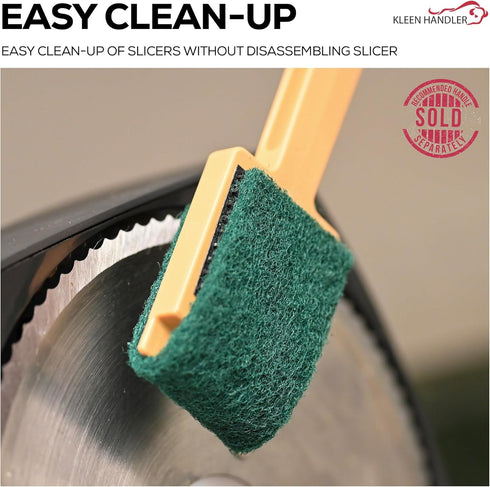 60 Pcs Slicer EZ Scrub Pad – Electric Blade Cleaning Tool, Deli Slicing Machine Cleaner Pads, Clean Mandolin Slicer Safely, Small Scrub Pads (Pack...