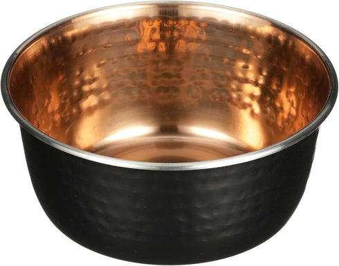 Neater Pet Brands Hammered Decorative Designer Bowls - Luxury Style Premium Dog and Cat Dishes (Small, Black Copper)...