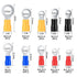 102 Pcs Disconnect Electrical O Ring Crimp Terminals Connectors Assortment Kit, Mixed Quick Wire Connectors, Insulated Electrical Wire O Ring Conn...