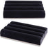 Super Z Outlet Black Velvet Ring Trays Accessory Foam Pads for Jewelry Showcase, Storage Displays, Home Organization & Decoration (2 Pack)...