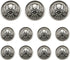 Skull Design Vintage Style Metal Buttons for Coat Blazer Suits Uniform Jacket etc (Antique Silver)...