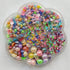 Chenkou Craft 3000PCS 1 Box 7 Sizes (2.5/3/4/5/6/8/10mm) Round Flatback Imitation Half Pearls Bead Loose Beads Gem (Half Ball/Bright Color)...